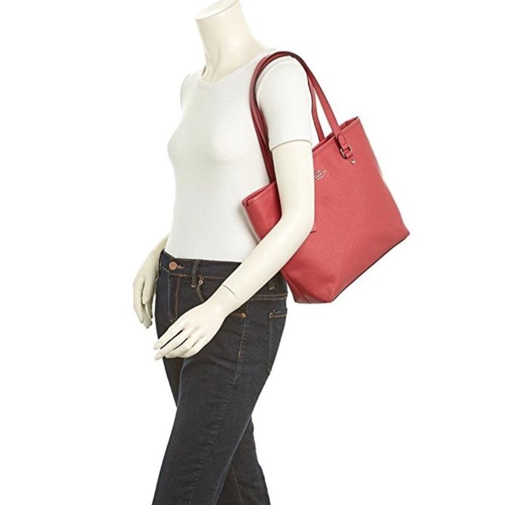 Coach Gallery Pink Leather Shoulder Bag Tote Purse - Picture 3 of 16